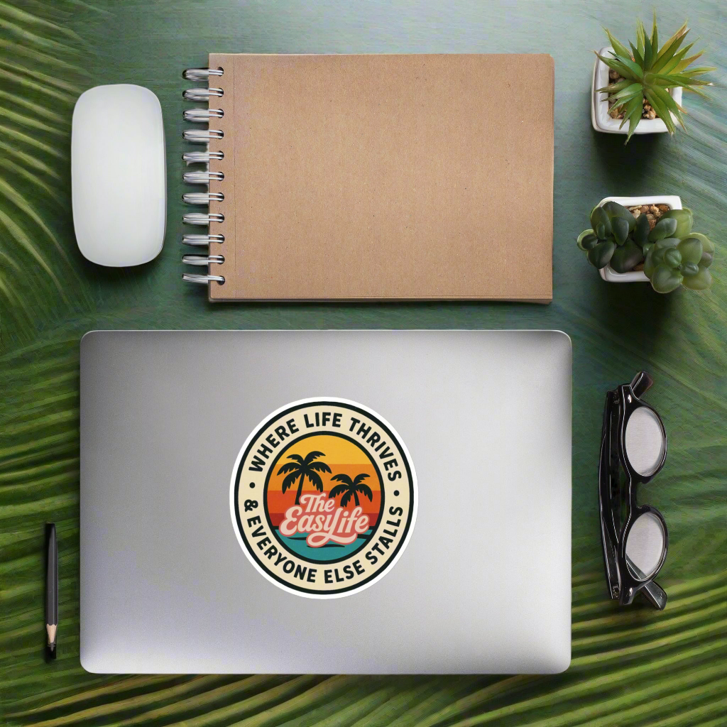The Easy Life™ Twin Palms Sticker