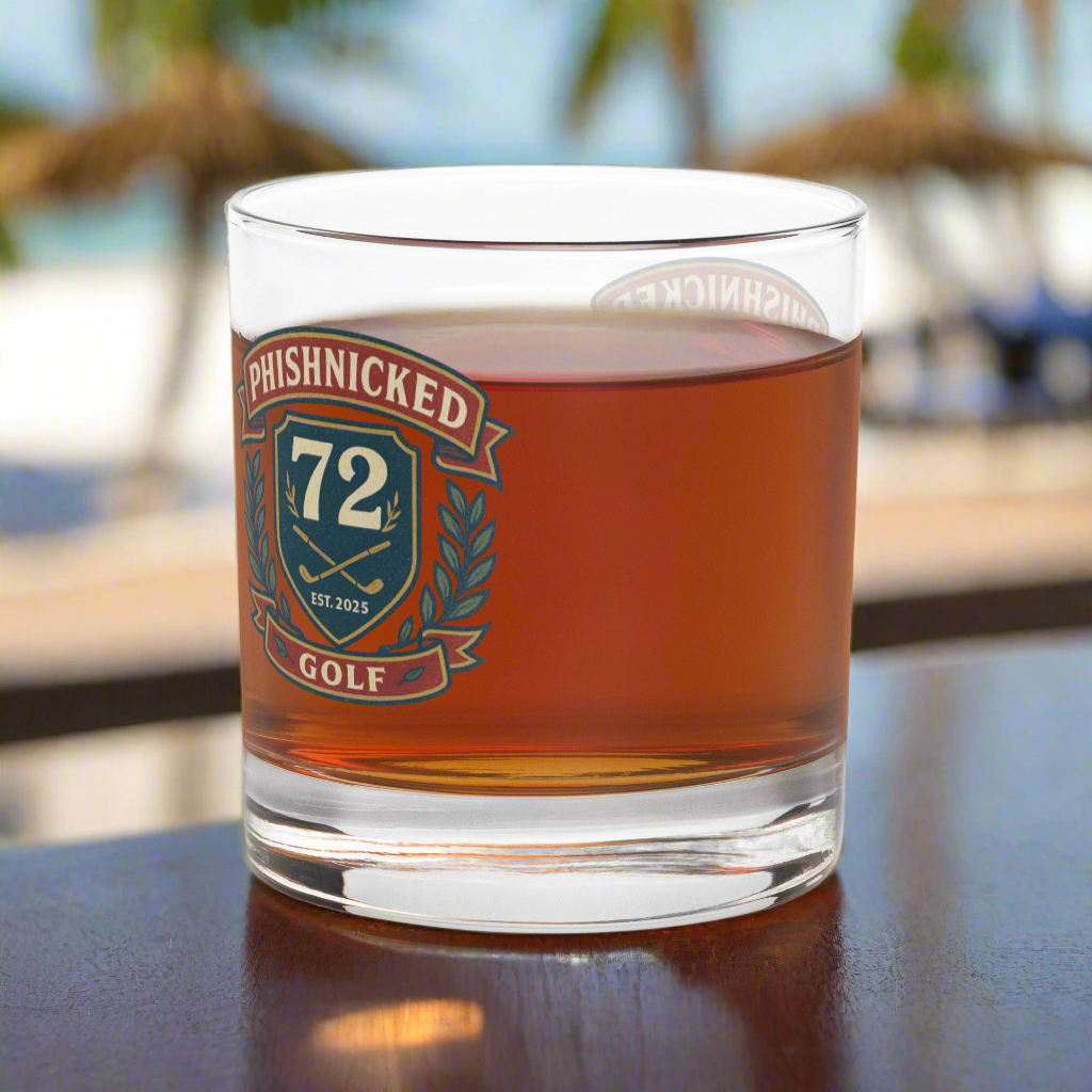 Phishnicked" Golf on the Rocks Glass
